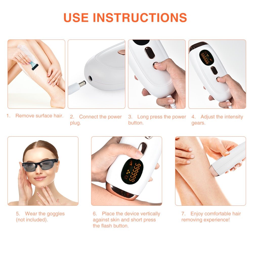 Permanent IPL Laser Epilator