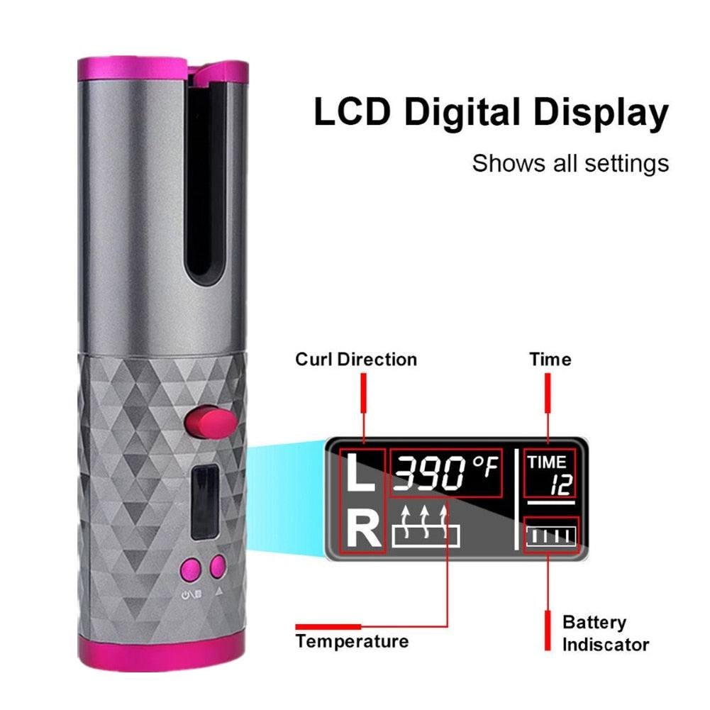 Cordless Automatic Rotating Hair Curler
