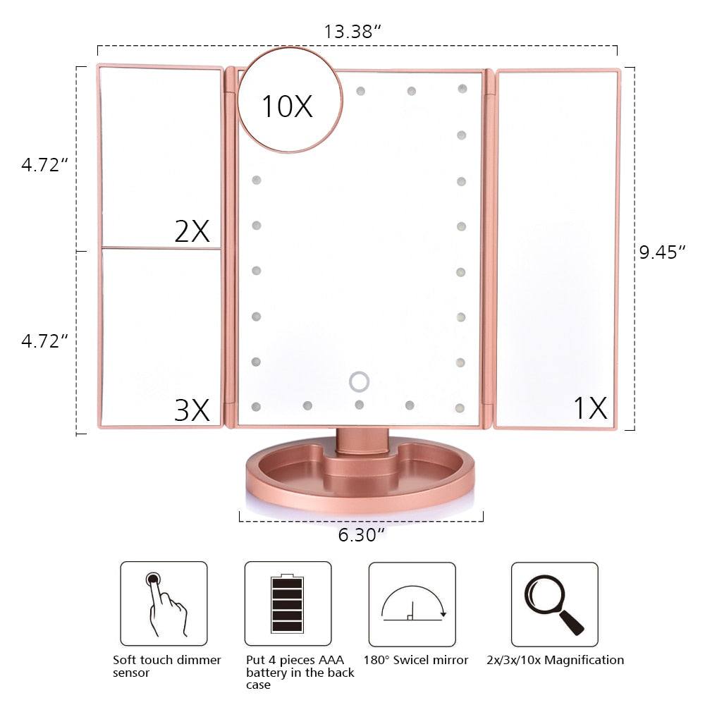 22" LED Touch-Screen Mirror
